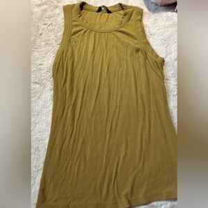 Olive Green Sleeveless Women's Top